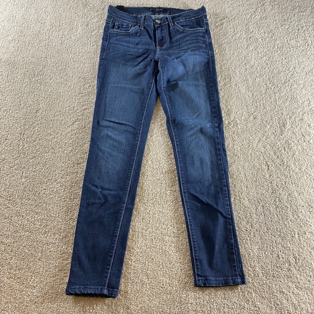 KanCan Skinny Jeans Womens 26 Dark Wash Excellent Mid Rise Made in USA